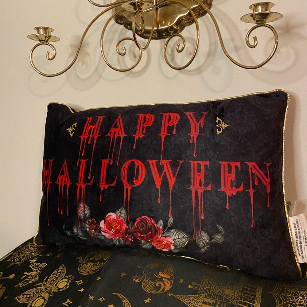 SOLD Bloody Halloween Pillow